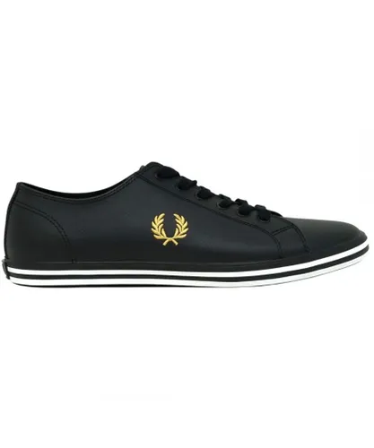 Fred Perry Mens Kingston Leather B7163 102 Black Trainers
