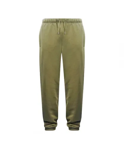 Fred Perry Mens Loop Back Military Green Sweat Pants Cotton