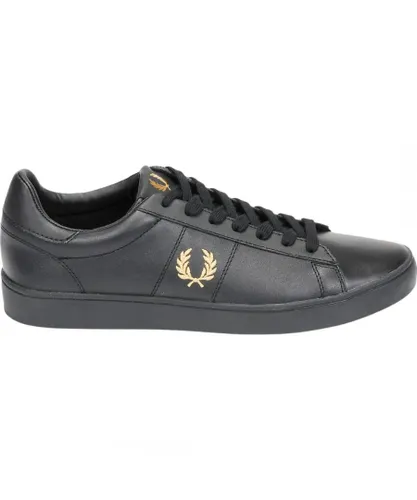 Fred Perry Mens Spencer Leather B8250 102 Black Trainers