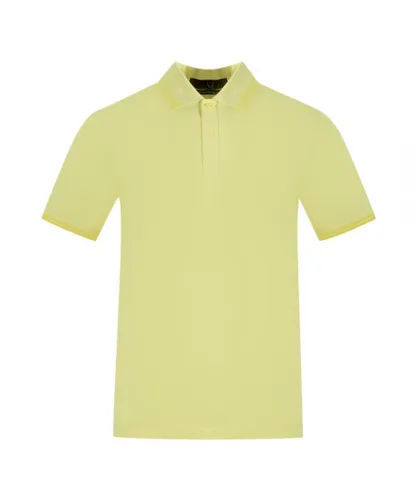 Fred Perry Mens Twin Tipped Collar M12 I99 Yellow Polo Shirt Cotton