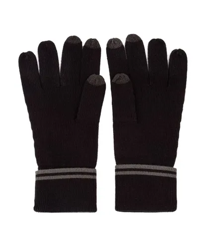 Fred Perry Mens Twin Tipped Gloves - Black - One