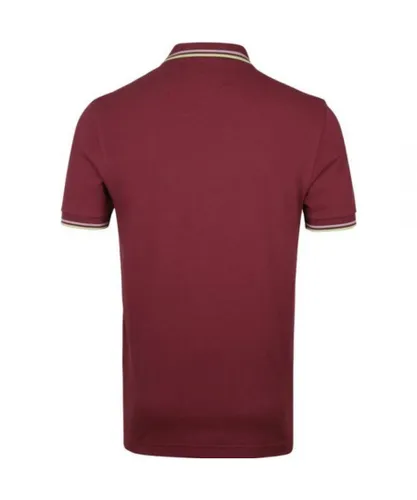 Fred Perry Mens Twin Tipped M3600 M69 Red Polo Shirt Cotton