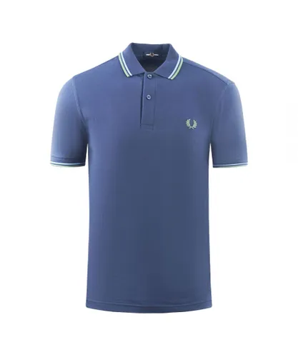 Fred Perry Mens Twin Tipped M3600 P26 Navy Blue Polo Shirt