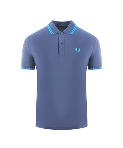 Fred Perry Mens Twin Tipped M3600 P38 Navy Blue Polo Shirt