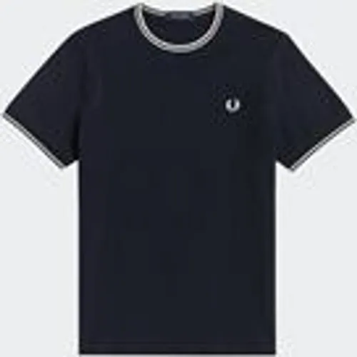Fred Perry Men's Twin Tipped T-Shirt in Navy