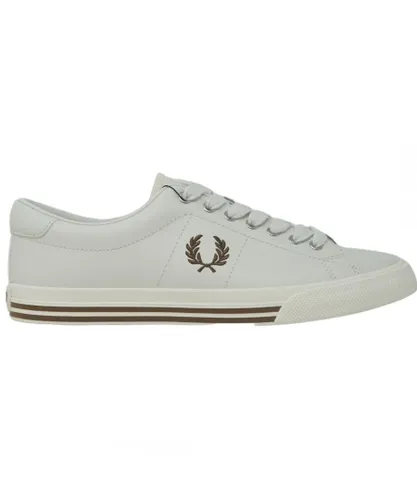 Fred Perry Mens Underspin Leather White Trainers