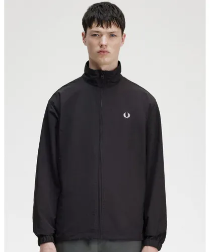 Fred Perry Mens Woven Track Jacket - Black