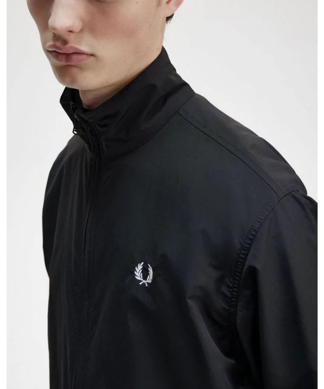 Fred Perry Mens Woven Track Jacket - Black