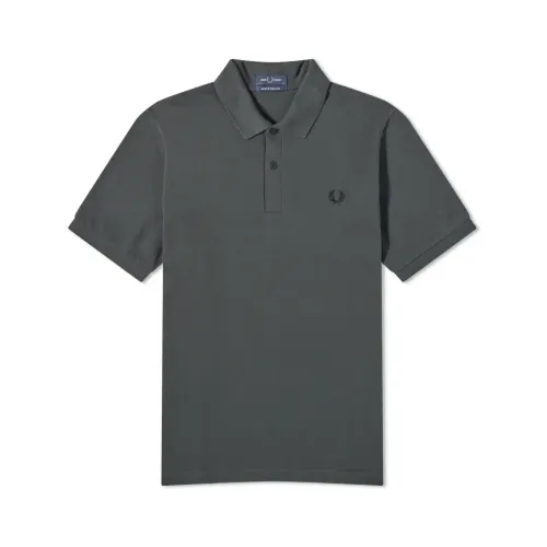 Fred Perry , Original Plain Polo Shirt ,Gray male, Sizes: