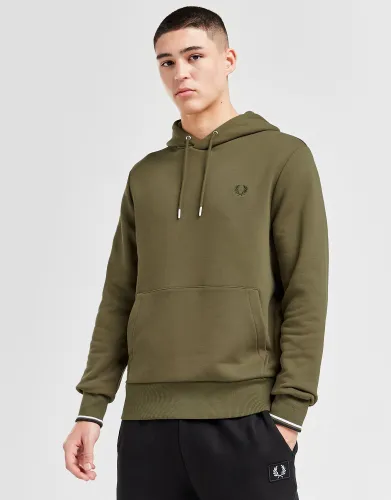 Fred Perry Overhead Tipped Hoodie - Green - Mens