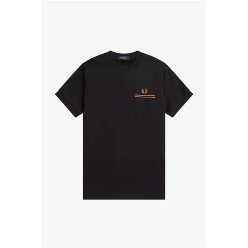 Fred Perry Pocket T Shirt - Black