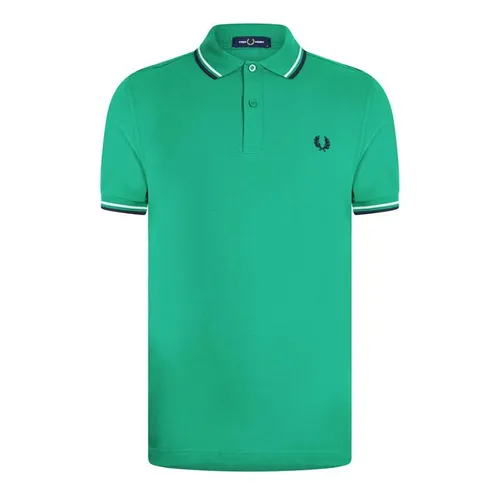 Fred Perry Short Sleeve Twin Tipped Polo Shirt - Green