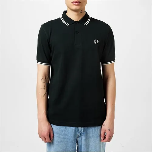 Fred Perry Short Sleeve Twin Tipped Polo Shirt - Green