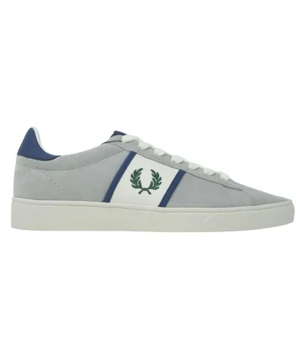 Fred Perry Spencer Suede Tipping Mens Grey Trainers Cotton