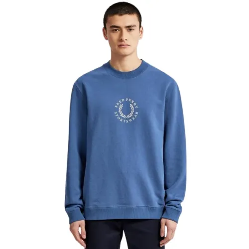 Fred Perry , Sweater ,Blue male, Sizes:
