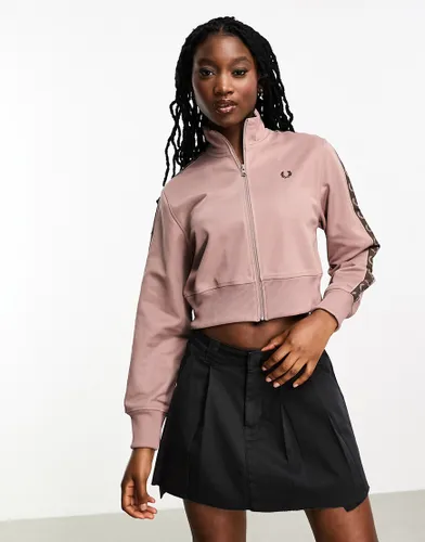 Fred Perry taped track jacket in pink
