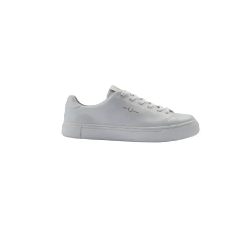 Fred Perry , Timeless White Leather Sneakers ,White male, Sizes: