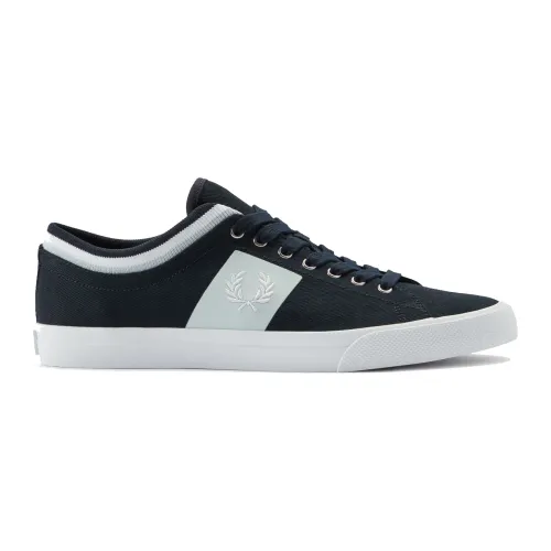 Fred Perry , Tipped Cuff Twill Navy-43 Sneakers ,Blue male, Sizes: