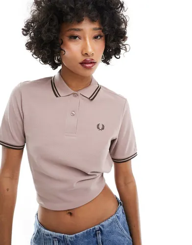 Fred Perry twin tipped polo in pink