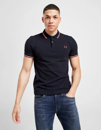 Fred Perry Twin Tipped Polo Shirt - Dark Navy - Mens