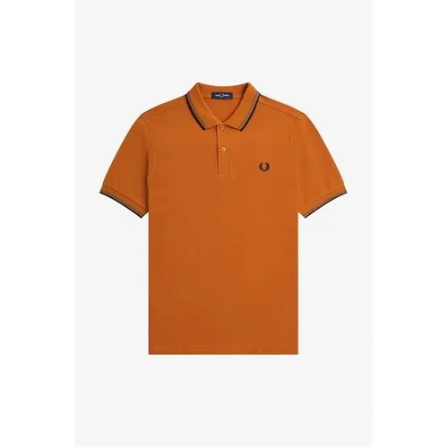 Fred Perry Twin Tipped Polo Shirt - Orange