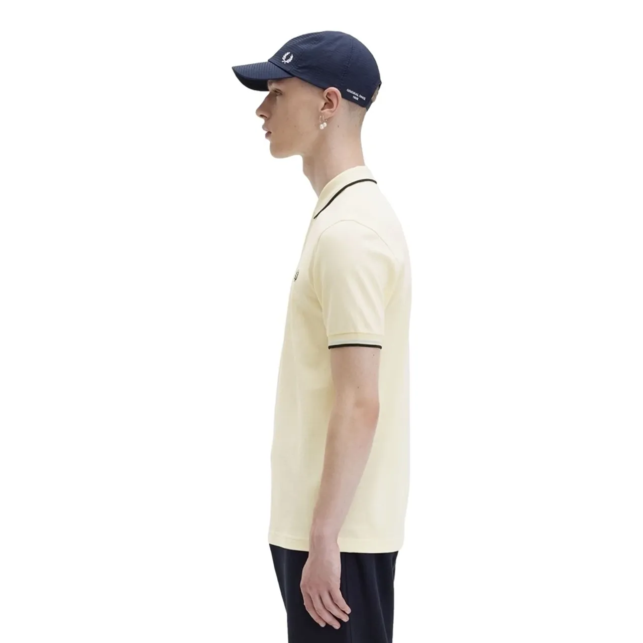 Fred Perry , Twin Tipped Shirt - Regular Fit ,Beige male, Sizes: