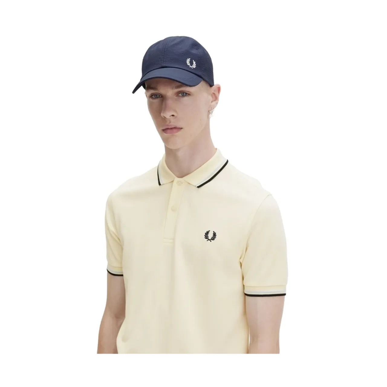 Fred Perry , Twin Tipped Shirt - Regular Fit ,Beige male, Sizes: