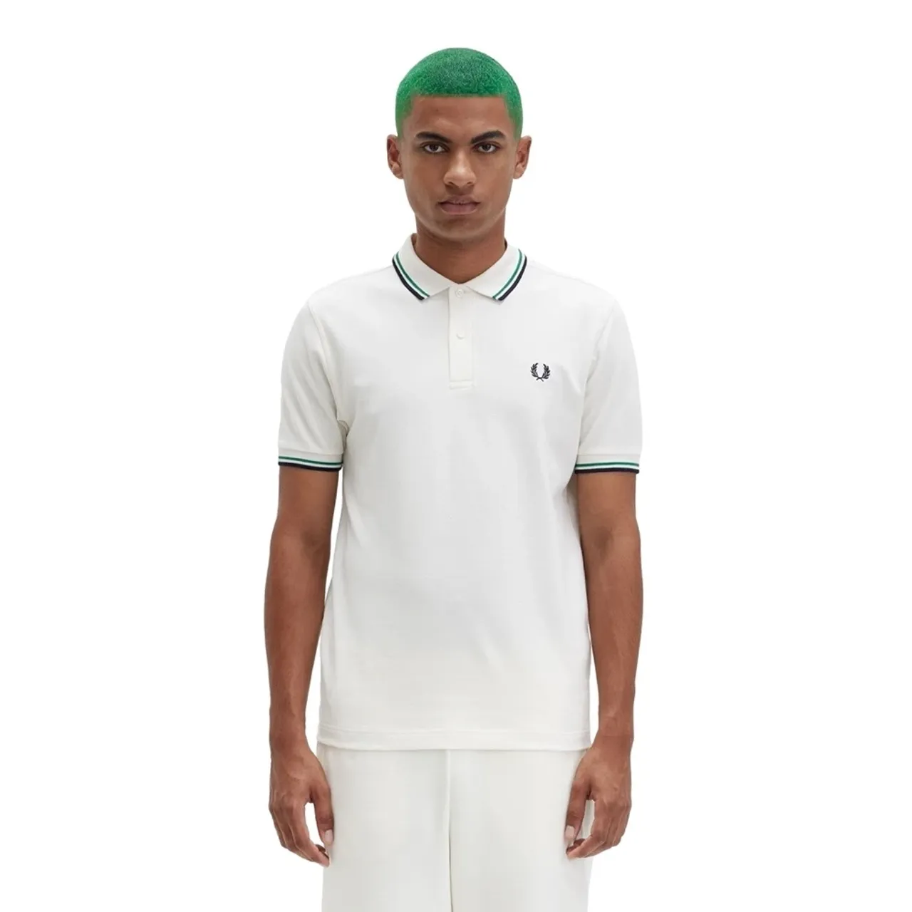 Fred Perry , Twin Tipped Shirt - Regular Fit ,White male, Sizes: