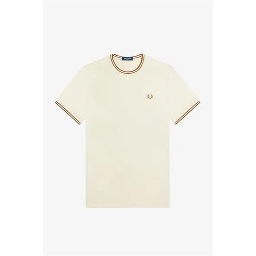 Fred Perry Twin Tipped T-Shirt - Beige