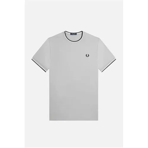 Fred Perry Twin Tipped T-Shirt - Grey