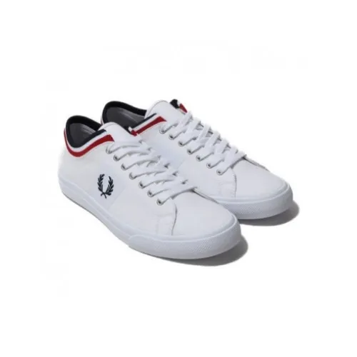 Fred Perry , Underspin Tipped Cuff Twill Sneakers ,White male, Sizes: