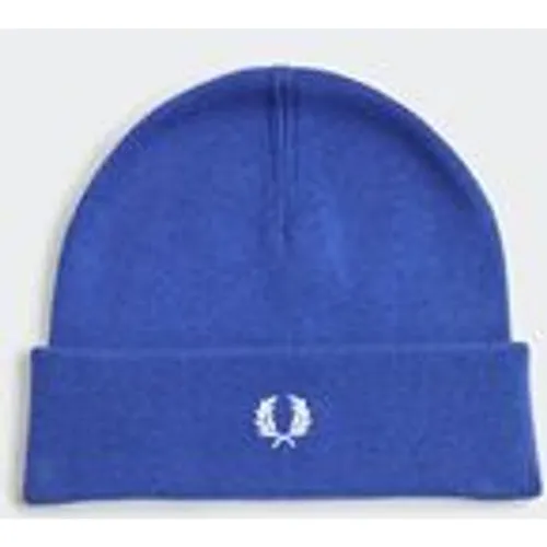 Fred Perry Unisex Merino Wool Beanie in French Navy