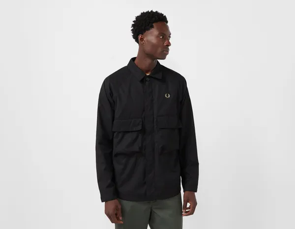 Fred Perry Utility Overshirt, Black