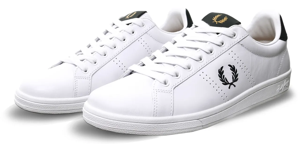 Fred Perry White B721 Trainers