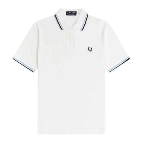 Fred Perry , White T-shirts and Polos ,White male, Sizes: