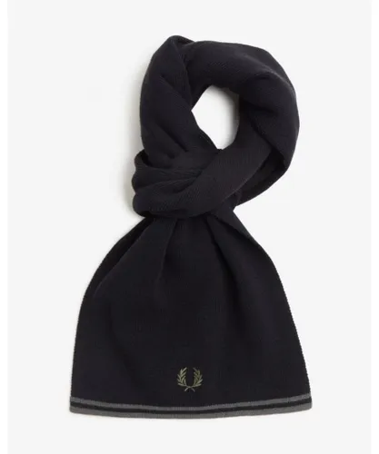 Fred Perry Womens Twin Tipped Scarf - Black - One