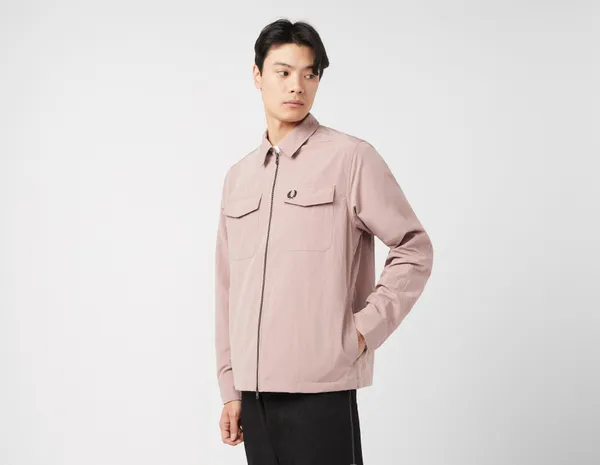 Fred Perry Zip Overshirt, Pink