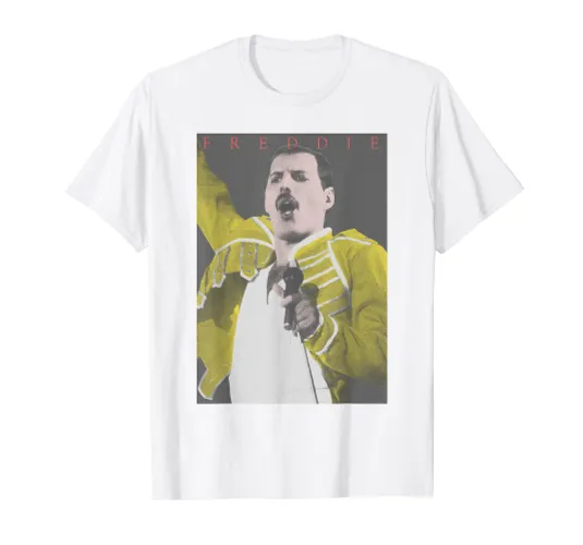Freddie Mercury Official Singing Yellow T-shirt T-Shirt