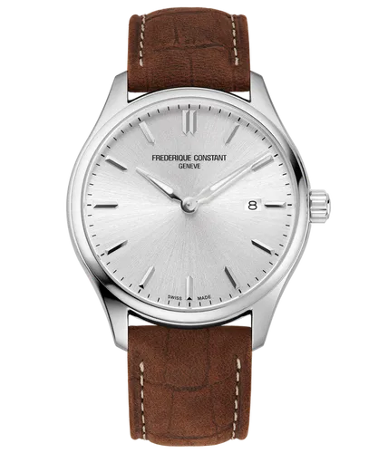 Frederique Constant Frédérique Classics Mens Brown Watch FC-220SS5B6 Leather (archived) - One Size