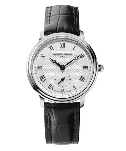 Frederique Constant Frédérique Slimline WoMens Black Watch FC-235M1S6 Leather (archived) - One Size