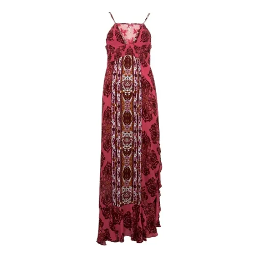 Free People That Moment Maxi Dress - Berry Combo