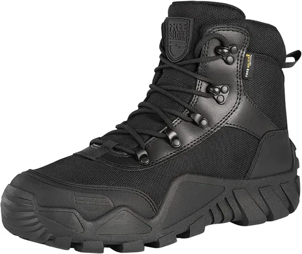 FREE SOLDIER Mens Military Boots mid-top Combat Tactical