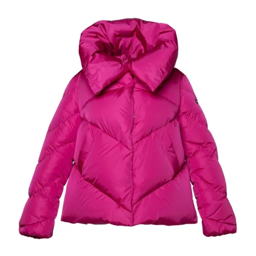 Freedomday , Purple Quilted Eco-Down Coat ,Purple female, Sizes: