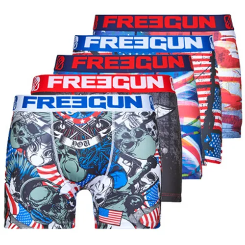 Freegun  BOXERS DRAPEAUX X5  men's Boxer shorts in Multicolour