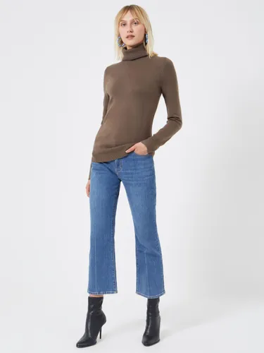 French Connection Babysoft Ribbed Roll Neck Jumper - Brunswick - Female