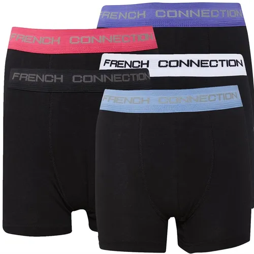French Connection Boys Five Pack Boxers Black