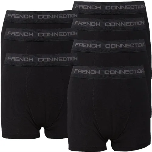 French Connection Boys Seven Pack Boxers Black