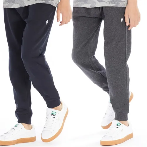 French Connection Boys Two Pack Joggers Navy/Dark Grey
