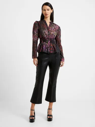French Connection Elsie Abstract Shirt, Blackout - Blackout - Female