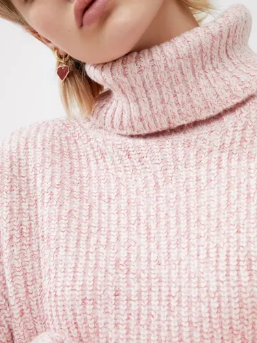 French Connection Jayla Roll Neck Jumper - Pink Crystal - Female